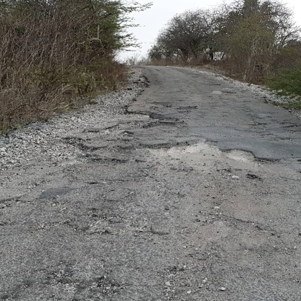 Slechte wegen Bonaire