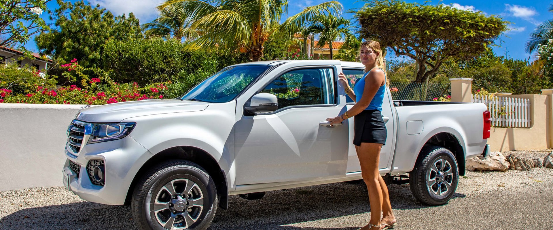 Ontdek Bonaire met een pick- up truck